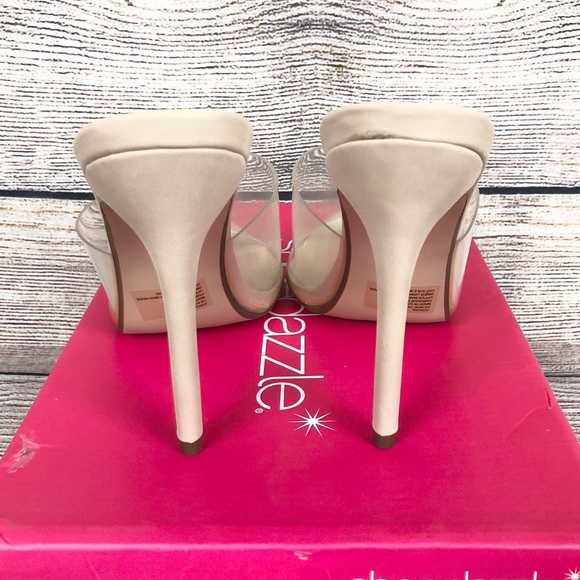 ShoeDazzle | Clear Slip On Heels - Picture 4 of 6